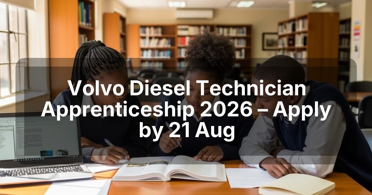Volvo Diesel Technician Apprenticeship 2026 – Apply by 21 Aug