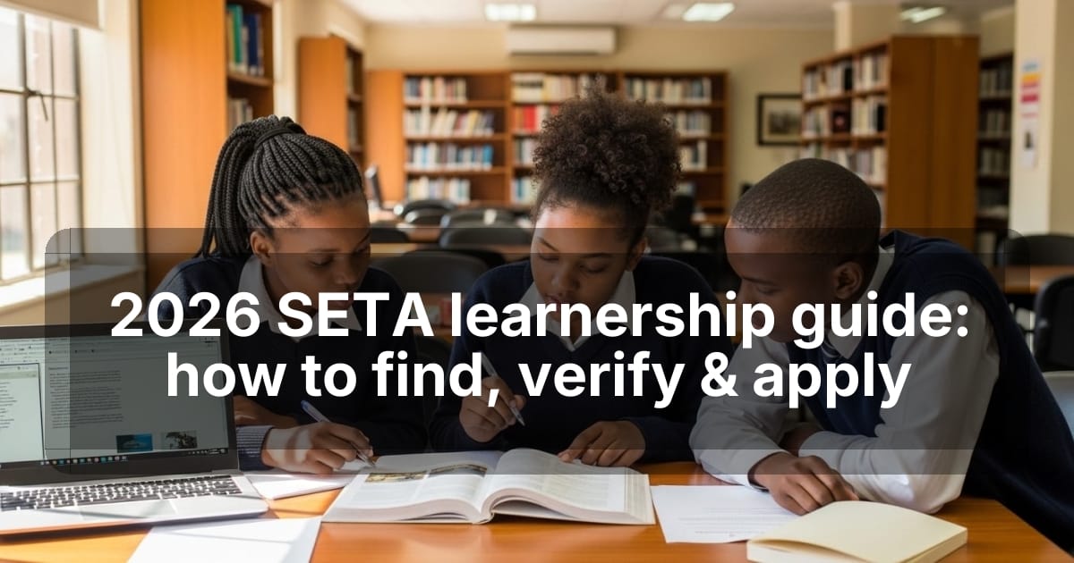 2026 SETA learnership guide: how to find, verify & apply