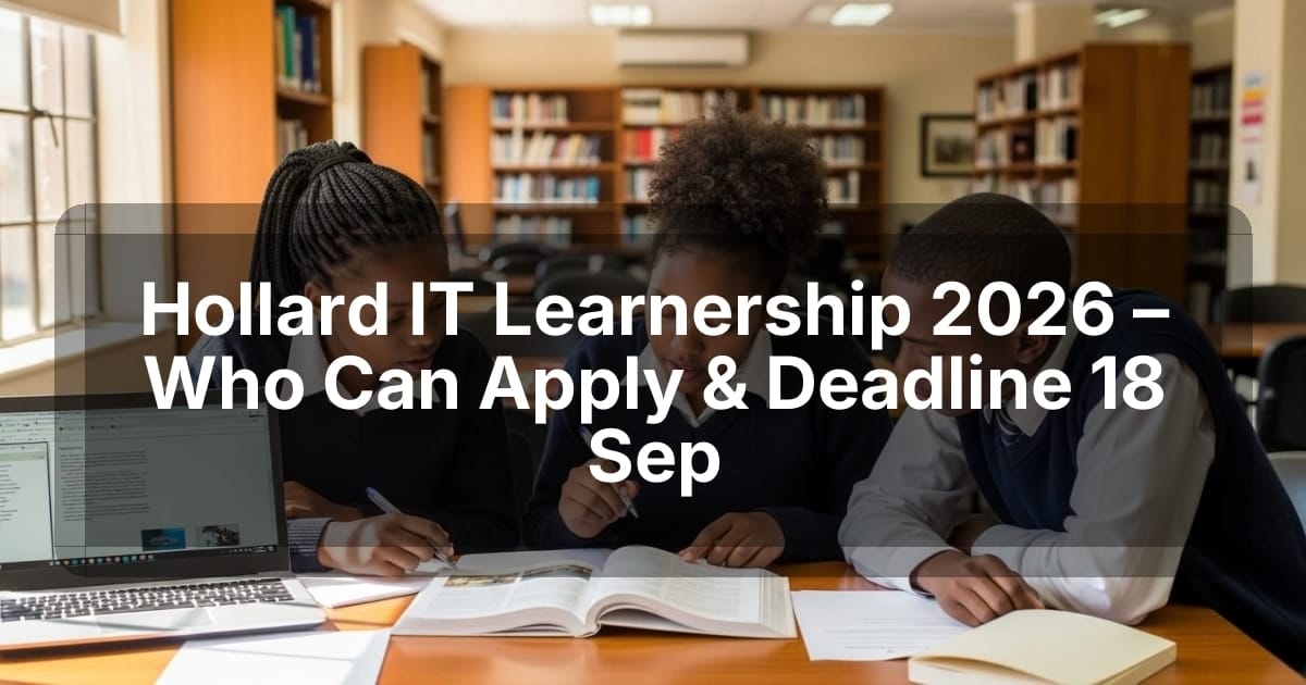 Hollard IT Learnership 2026 – Who Can Apply & Deadline 18 Sep