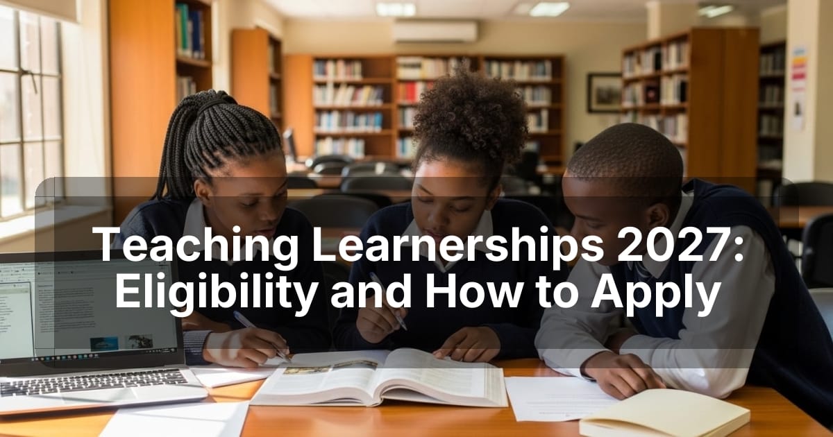Teaching Learnerships 2027: Eligibility and How to Apply