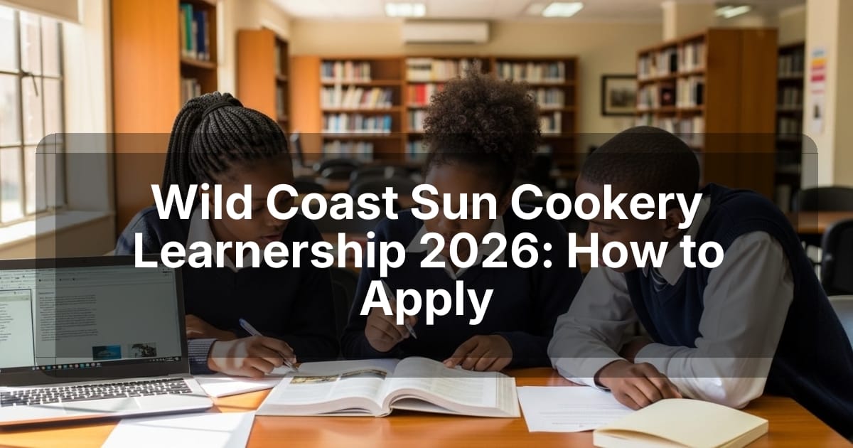 Wild Coast Sun Cookery Learnership 2026: How to Apply